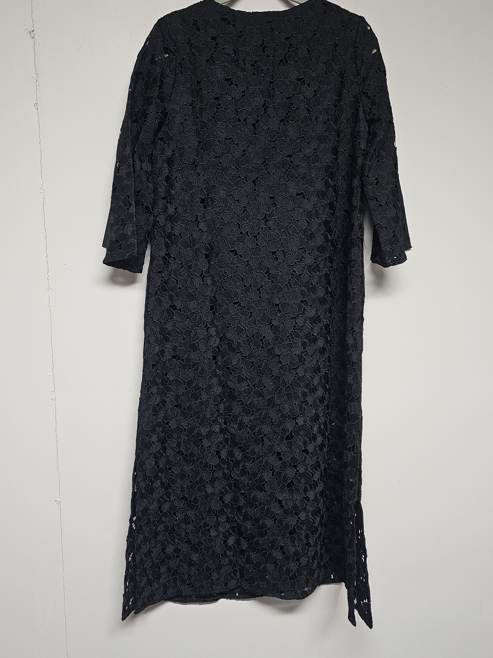 Tuckernuck Black Lace Jamie Dress Midi Size Small Whimsigoth Wedding Neutral - Picture 7 of 9